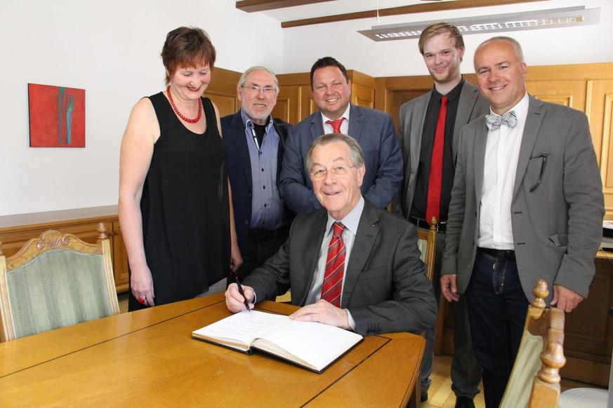 Franz Müntefering bei der SPD in Riedlingen